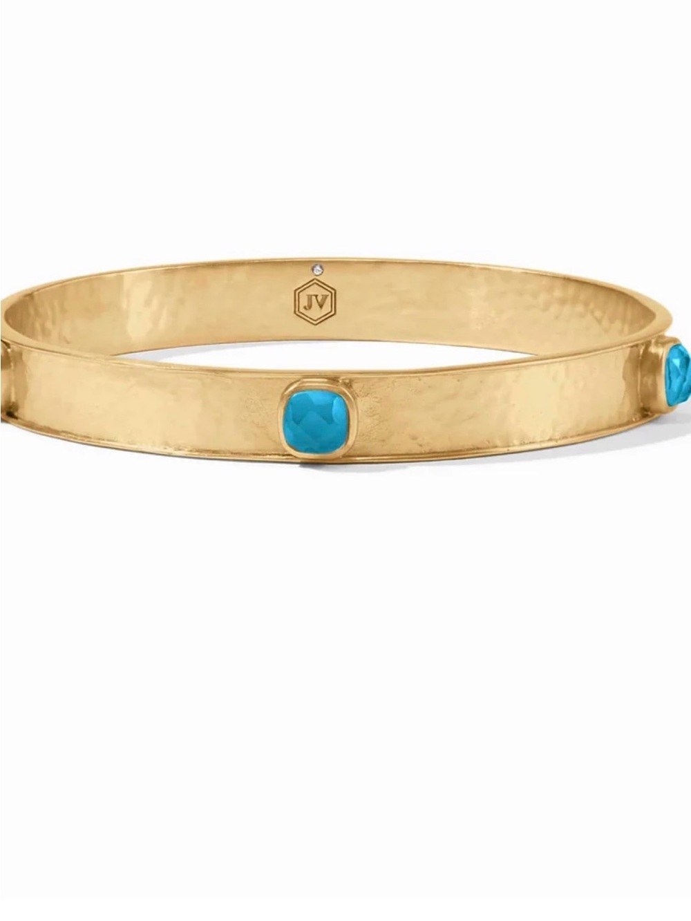Julie Vos Gold Stone Bangle